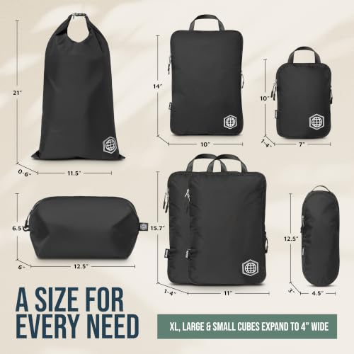 Large Compression Packing Cubes 7 (Black)