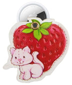 Keychain Case Compatible with Apple AirTag (Strawberry Shortcake Vintage)