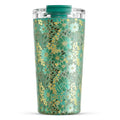 18 oz Insulated Travel Coffee Mug (Emerald Bloom / 18 Ounces)