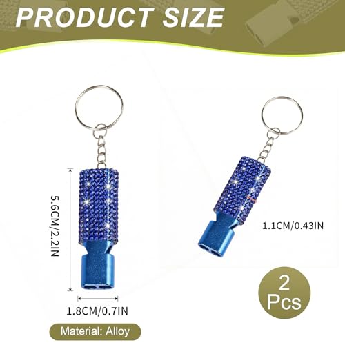 Three Tube Whistle Aluminum Alloy Survival Whistle for Outdoor Needs Sports Referee Emergency (bule purple)