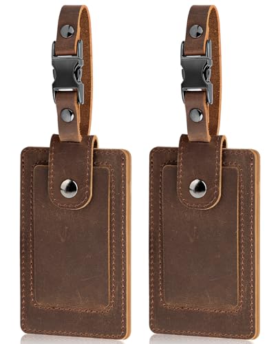Luggage Tags for Suitcases (Coffee)