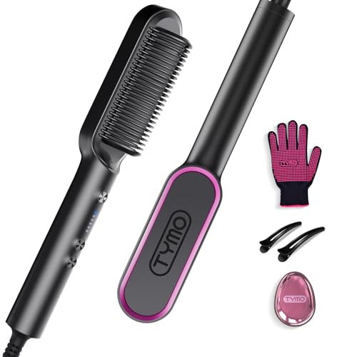 Hair Straightener Brush (Black)
