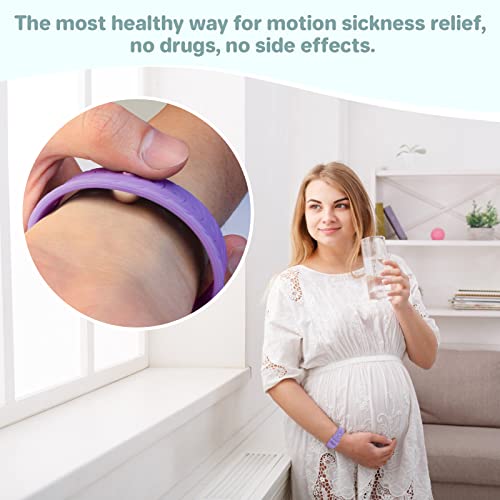 Motion Sickness Bracelets Wristband Sea Sickness for Adult Kids & Pregnant Women (.A-01-2pairs Starlight)