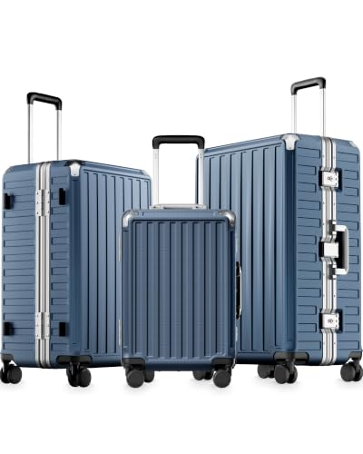 3 Piece Zipperless Luggage Set (Осеап Blue / 3 Piece Set (20/24/28))