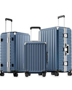 3 Piece Zipperless Luggage Set (Осеап Blue / 3 Piece Set (20/24/28))