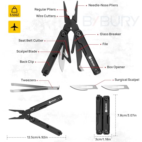 Mini Multitool Pliers BI2051AB (Pliers / Black)