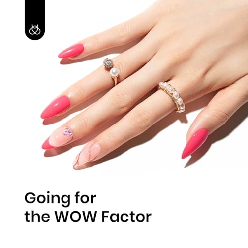 Beetles Coral Pink Gel Nail Polish 15ML Soak Off UV Gel for Nail Art (B - Creme Pink | Strawberry Cocktail)