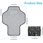 Baby Portable Changing Pad Travel (Black-Woods)