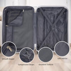 Luggage Sets 4 Piece (Pearl Carbon 20-28-Inch / 4 Piece Set (20/28/DB/TB))