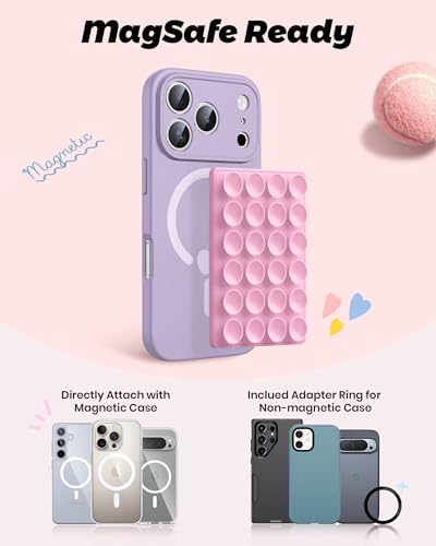 Airplane Travel Essentials Phone Holder (Peony Pink)