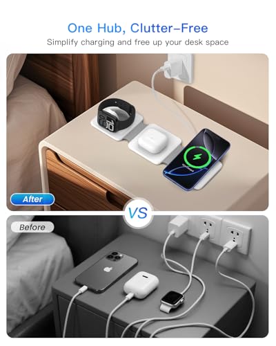 Charging Station for Apple Multiple Devices (White)