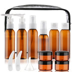 Travel Bottles for Toiletries 14 PCS TSA Approved Toiletry Bottles (J-Brown-14pcs)