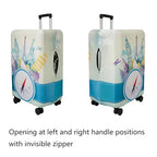 Travel Luggage Cover Suitcase Cover Protector Skins 18 (compass / L (for 25--28 inch luggage))