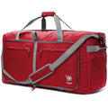 Travel Duffle Bag for Women & Men. Extra Large Foldable Duffel Bags (140L / Red)