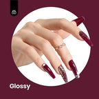 Beetles Dark Red Gel Polish (C - Creme Red | Mellow Plum)