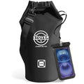 5/10/25/30/40L Waterproof Dry Bag, Medium Lightweight Roll Top Dry Bag Backpack w/Waterproof Phone Case, Kayaking, Travel, Hiking, Fishing, Tubing, Camping, the Beach, Men/Women (Black) (5/10l Black / 10L)