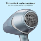 InfinitiPRO Hair Dryer with Diffuser & Concentrator (Blue / 1 Count (Pack of 1))