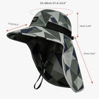 Outdoor Sun Hat for Men Women (1pack-camo Dark Grey)
