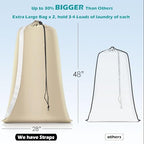 Heavy Duty Laundry Bag (Beige / 48" x 28" x 1")