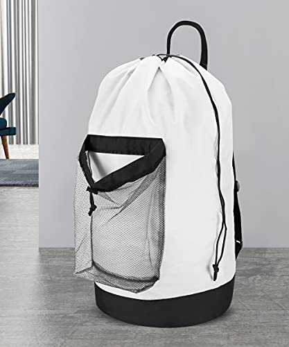 Backpack Laundry Bag (White)