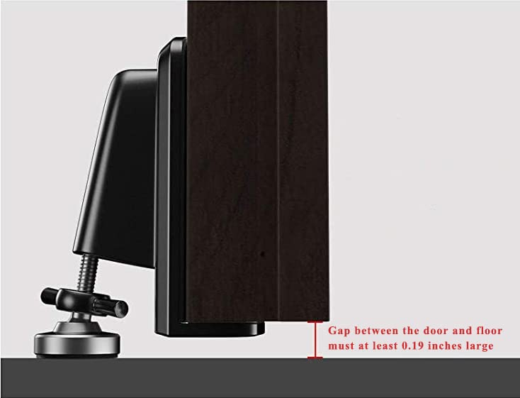 Door Jammer Door Stopper (Black)