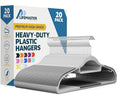 Plastic Clothes Hanger Set (Gray / 20 Pack)