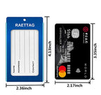 Luggage Tags Metal Suitcase Tags Travel Bag ID Identifier Luggage Tag (2-pack - Blue)