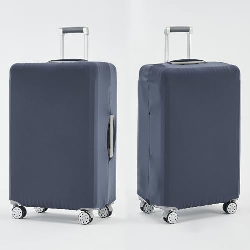 Travelkin Luggage Covers For Suitcase Tsa Approved Suitcase Cover Protector (Navy-Blue / L)