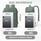 Large Travel Backpack For Women Men (30l / Olive Green)