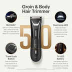 The Lawn Mower® 5.0 Ultra Groin & Body Hair Trimmer (Tuxedo Black)