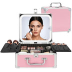 Makeup Bag with LED Mirror (Pink 2 / Small)