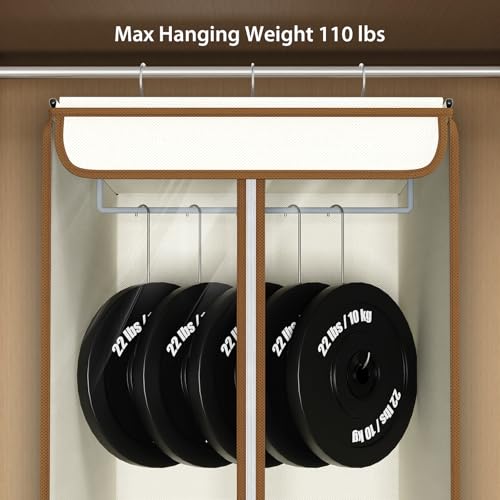 Garment Bags for Hanging Clothes (Beige / 54"-1PCS)