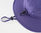 Outdoor Sun Hat for Women UPF 50+ Fishing Hiking Gardening Hat Breathable Mesh Cowboy Hat Summer Beach Hat Purple (Large / Purple)