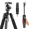 Compact Traveler 5C Tripod 54.3 inches Lightweight Carbon Fiber Travel Tripod for Camera with 360° Panorama Ball Head for Arca Swiss Quick Release Plate (Carbon Tripod 5C)