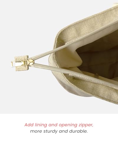Large Beach Bags for Women (Oatmeal / 21½”L x 15¾”W x 6”H)