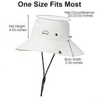 Sun Hats for Women Bucket Hat UV Protection Fishing Hat Wide Brim Safari Hats 2 in 1 Zip (With One Pair Cooling Sleeves-1pack-white)