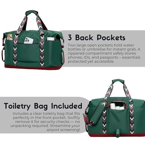 Duffel with Utility Pouch (Greenboho)
