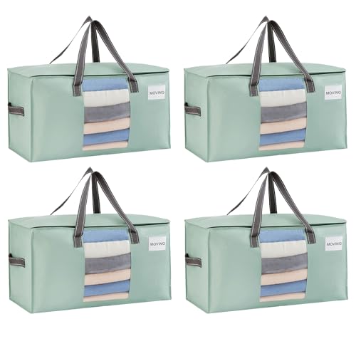 Moving Bags Wide Open Top (Light Green Matte / 4 Pack)