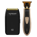 2-in-1 Crunch Lite Foil Shaver & T-Shaper Trimmer | ST5210 Beard Trimmer & STF600 Electric Razor | Travel Hair Trimmer Set | Black & Gold (Crunch Lite & Gold T-Shaper)