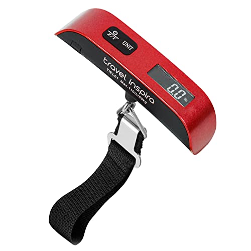 Luggage Scale Digital Suitcase Weight Scale for Travel (Red)