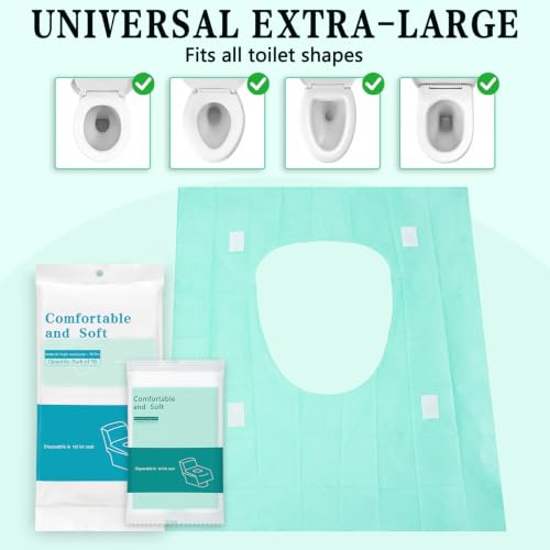 20 Pack Toilet Seat Covers Disposable (Green)
