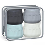 Travel Containers for Toiletries (3 Ounce (90ML) / Black Gray)