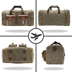 Waxed Canvas Duffle Bag (Vintage Grey / X Large-60L Duffle Bag)