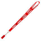 Guard Whistle and Lanyard with Print (Red & Red)