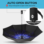Compact Travel Umbrella (Starry sky (Auto) / 44 inches)
