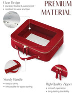 Clear Toiletry Bag 2 Pack (Red / Dual Elegance)