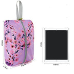 Shoe Organizer 6pcs Shoe Bags with Zipper Closure (Green-plum Flower)