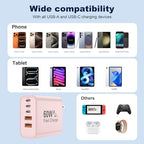 60W USB C Charger Block (Pink)