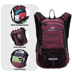 15L Insulated Hydration Backpack Pack with 2L Water Bladder Lightweight Hiking Backpack Bag for Women Men Daypack for Hiking Running Festival Camping Biking