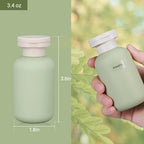 3.4 oz Plastic Small Travel Shampoo Bottles (Green / 3.4 oz)
